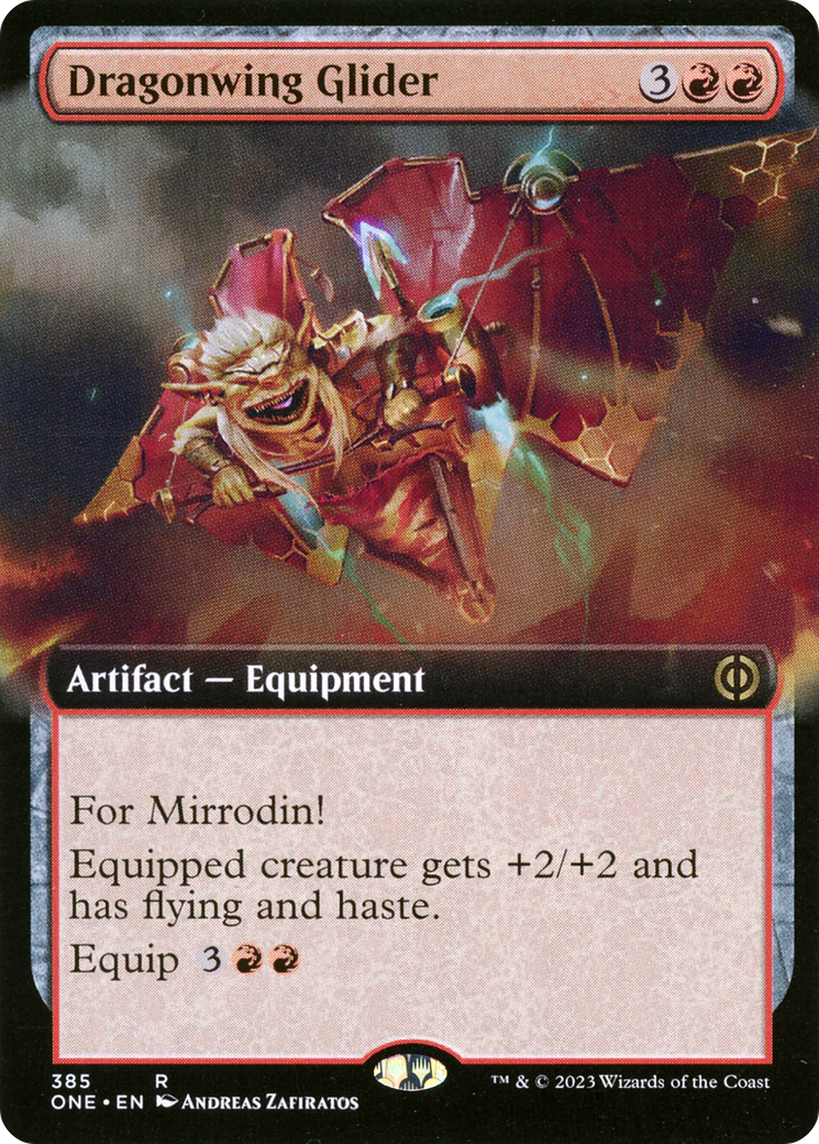 Dragonwing Glider (Extended Art) [Phyrexia: All Will Be One]-1