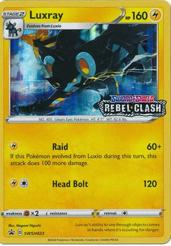 Luxray (SWSH023) (Staff Prerelease Promo) [Sword & Shield: Black Star Promos]-1