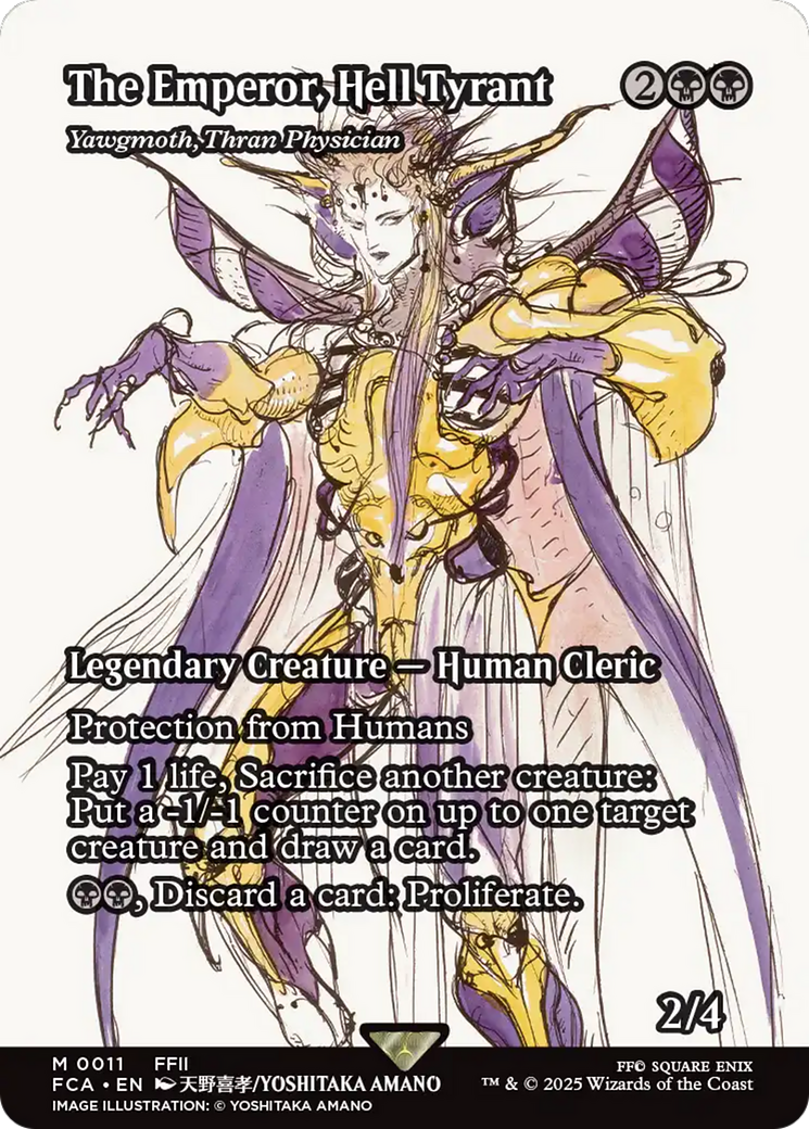 The Emperor, Hell Tyrant - Yawgmoth, Thran Physician (Showcase) [FINAL FANTASY : Through the Ages]-1