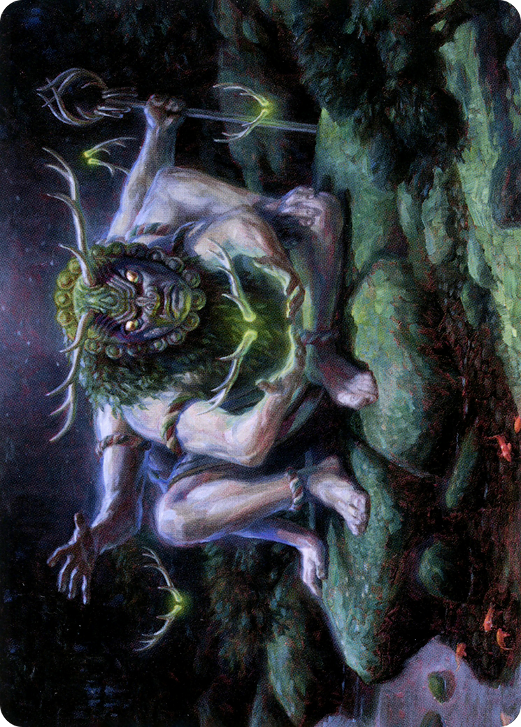 Myojin of Towering Might // Myojin of Towering Might (ANEO-034) - Neon Dynasty Art Series (Borderless)-1