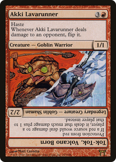 Akki Lavarunner // Tok-Tok, Volcano Born [Champions of Kamigawa]-1