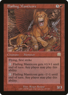Flailing Manticore [Mercadian Masques]-1