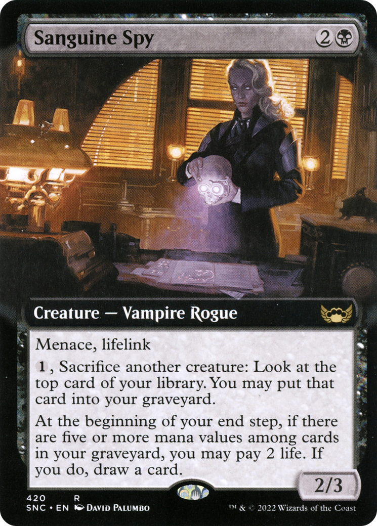 Sanguine Spy (Extended Art) [Streets of New Capenna]-1