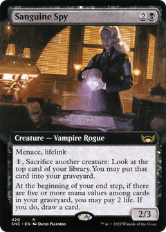 Sanguine Spy (Extended Art) [Streets of New Capenna]-1
