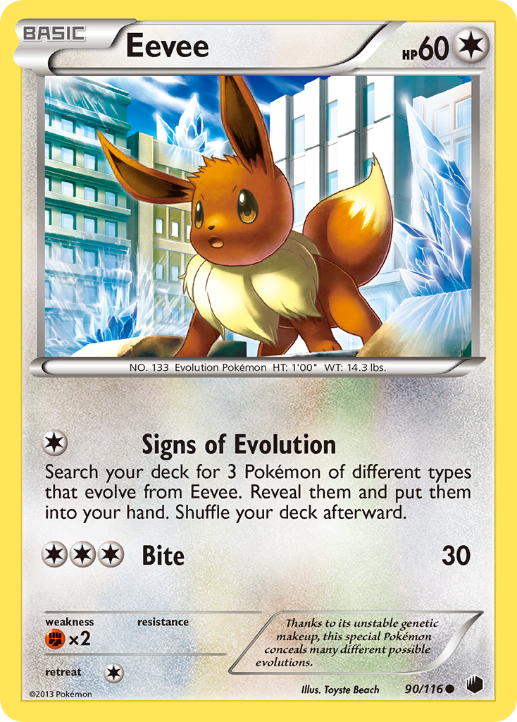 Eevee (90/116) [Black & White: Plasma Freeze]-1