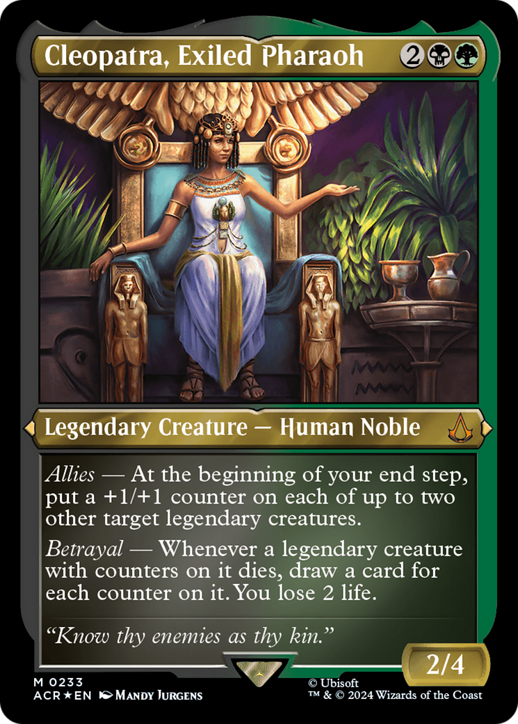 Cleopatra, Exiled Pharaoh (ACR-233) - Assassin's Creed Etched Foil-1