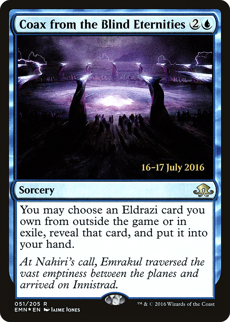 Coax from the Blind Eternities [Eldritch Moon Prerelease Promos]-1