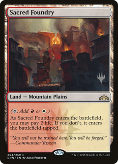 Sacred Foundry (Promo Pack) [Guilds of Ravnica Promos]-1