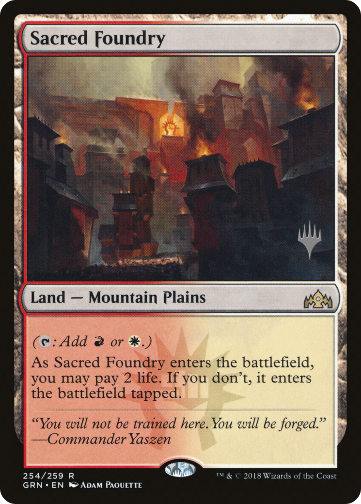 Sacred Foundry (Promo Pack) [Guilds of Ravnica Promos]-1
