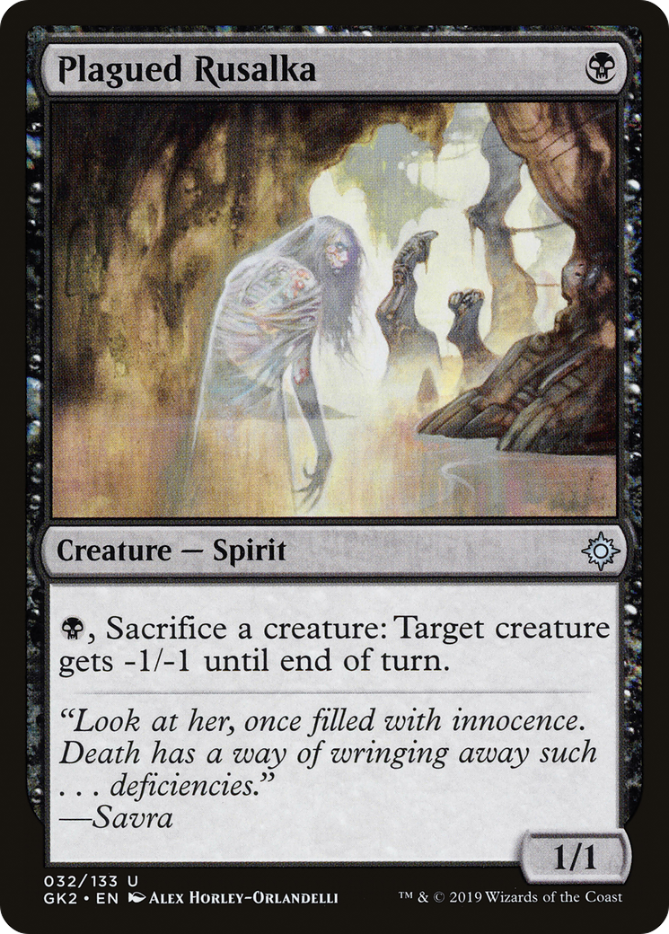 Plagued Rusalka [Ravnica Allegiance Guild Kit]-1