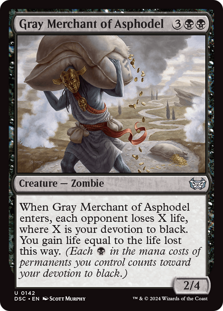 Gray Merchant of Asphodel [Duskmourn: House of Horror Commander]-1