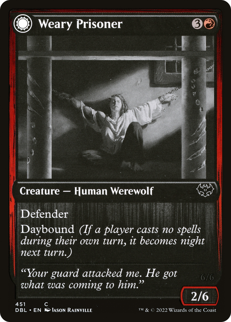 Weary Prisoner (DBL-451) - Innistrad: Double Feature: (Double Faced Transform)-1