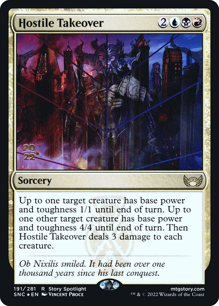 Hostile Takeover [Streets of New Capenna Prerelease Promos]-1