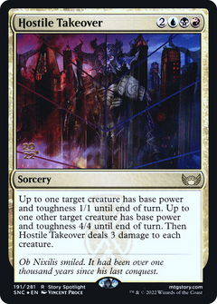 Hostile Takeover [Streets of New Capenna Prerelease Promos]-1