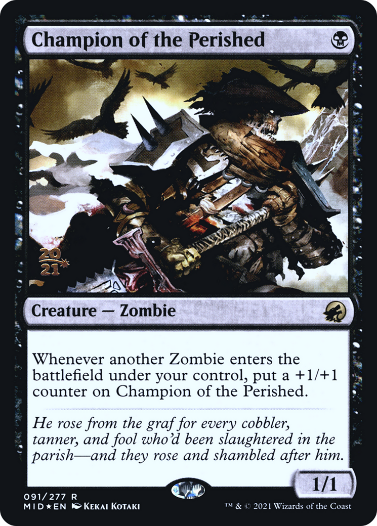 Champion of the Perished [Innistrad: Midnight Hunt Prerelease Promos]-1