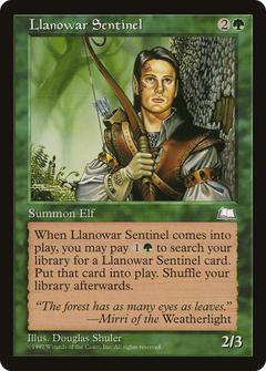 Llanowar Sentinel [Weatherlight]-1
