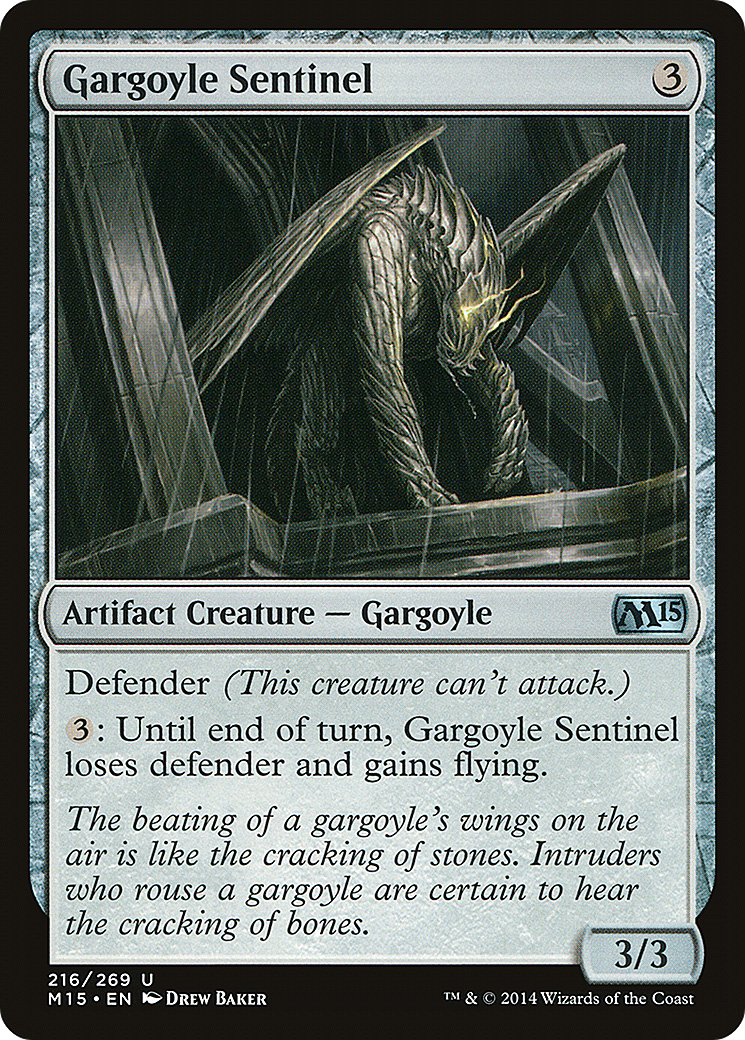 Gargoyle Sentinel [Magic 2015]-1