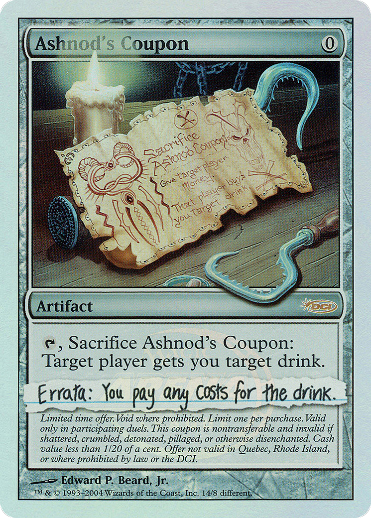 Ashnod's Coupon [Arena League 2004]-1