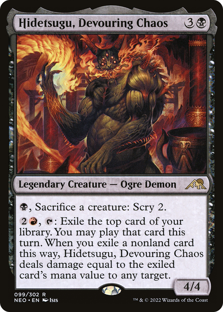 Hidetsugu, Devouring Chaos [Kamigawa: Neon Dynasty]-1