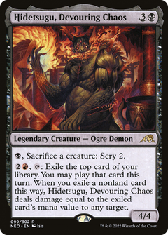 Hidetsugu, Devouring Chaos [Kamigawa: Neon Dynasty]-1