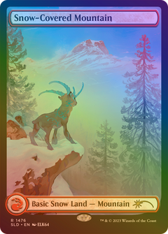 Snow-Covered Mountain (1476) (Rainbow Foil) [Secret Lair Drop Series]-1