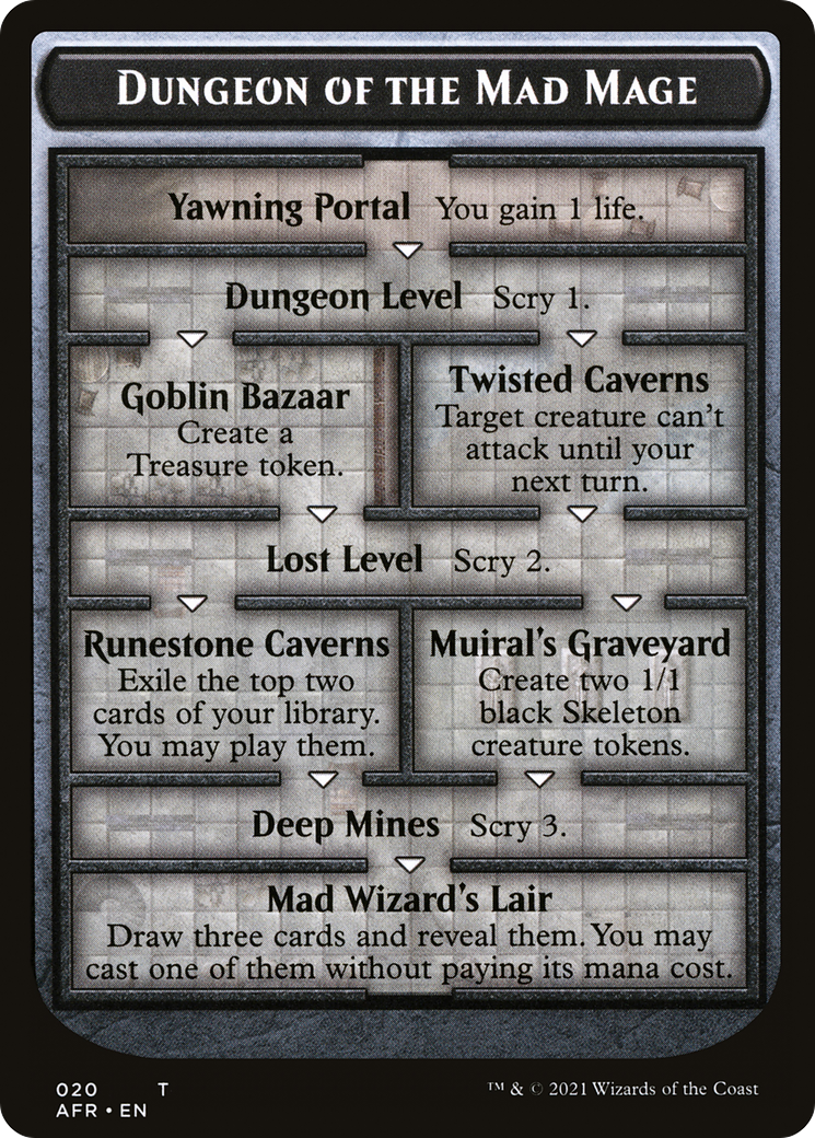 Dungeon of the Mad Mage (OVER-020) - Adventures in the Forgotten Realms Tokens Foil-1
