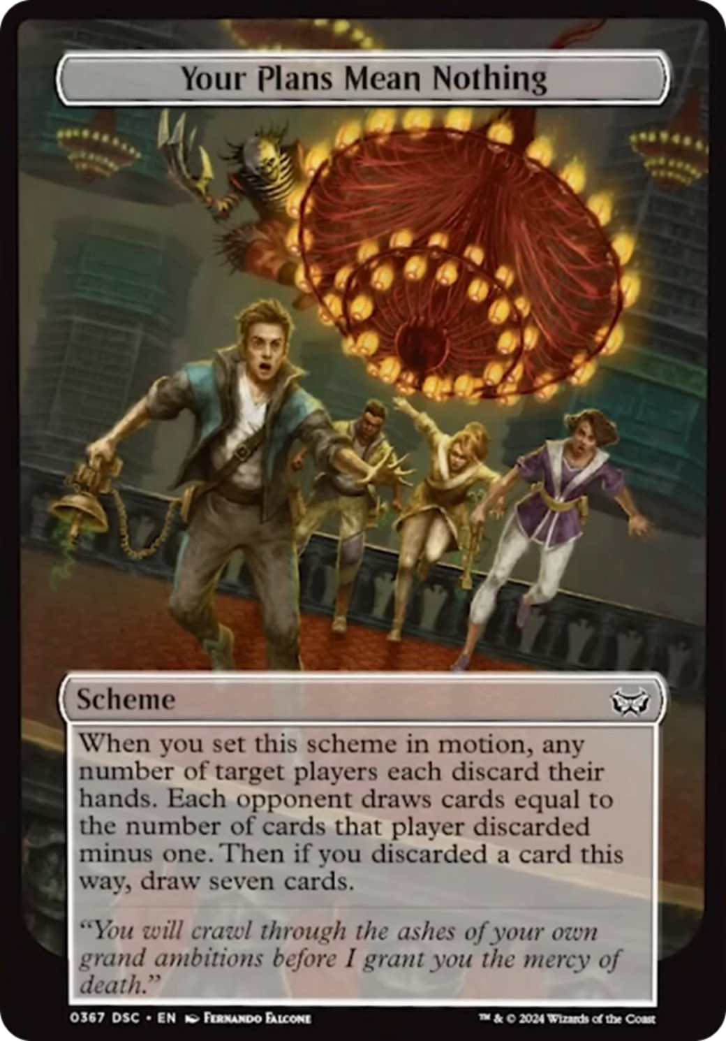 Your Plans Mean Nothing (Full Art) [Duskmourn: Archenemy]-1