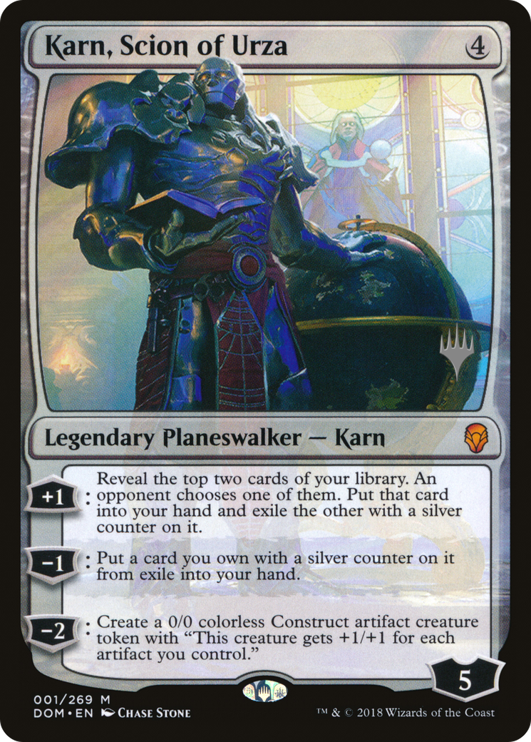 Karn, Scion of Urza (Promo Pack) [Dominaria Promos]-1