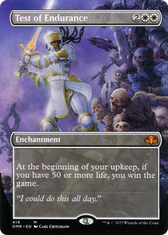 Test of Endurance (Borderless Alternate Art) [Dominaria Remastered]-1