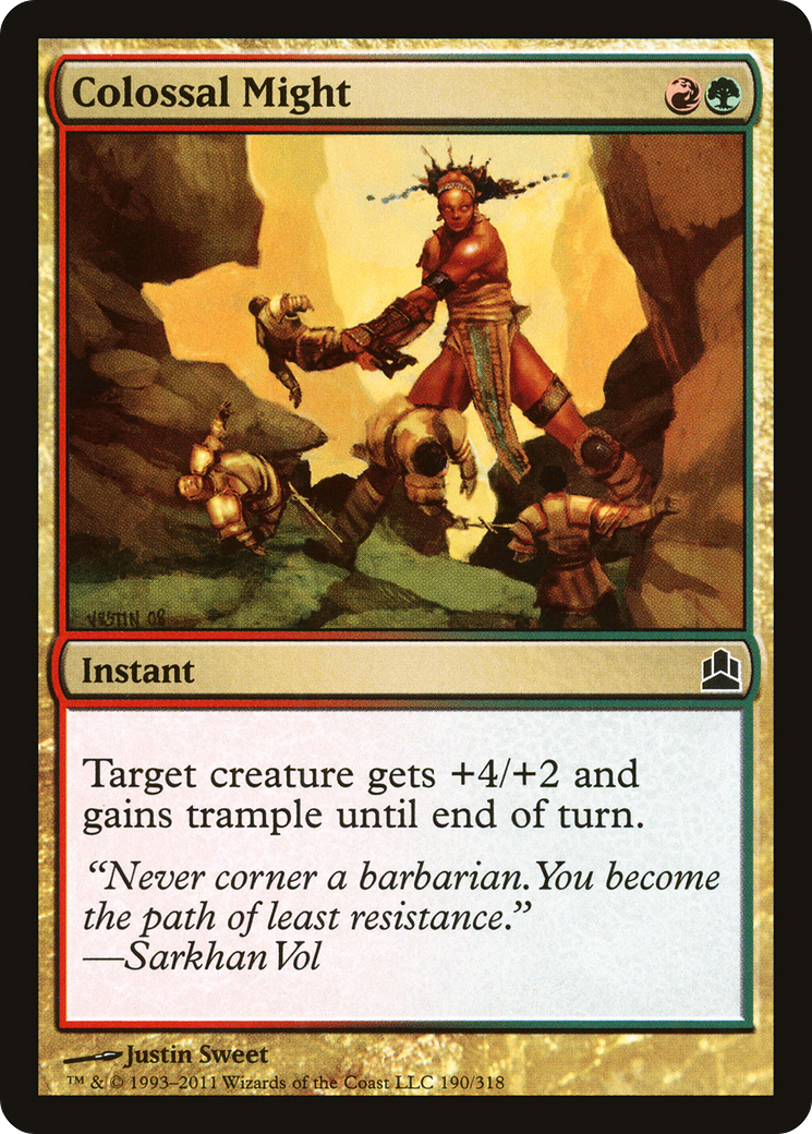 Colossal Might [Commander 2011]-1