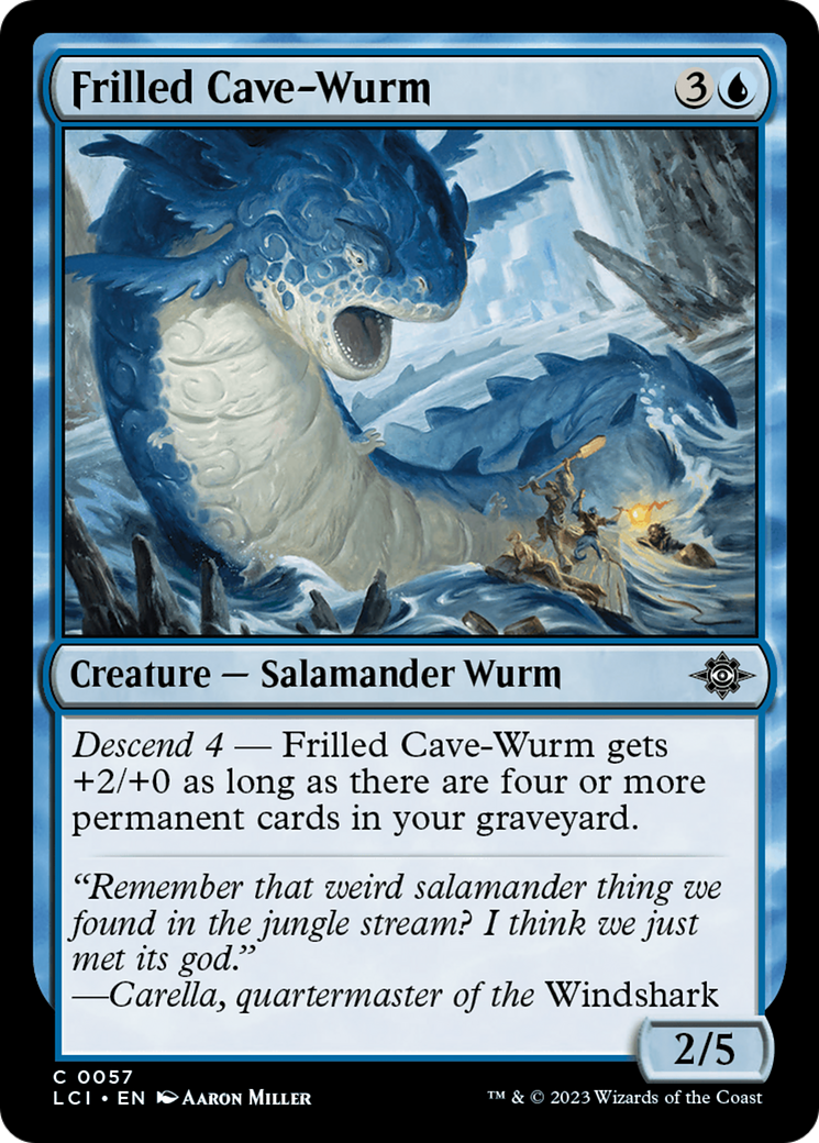 Frilled Cave-Wurm [The Lost Caverns of Ixalan]-1