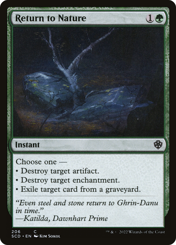 Return to Nature [Starter Commander Decks]-1
