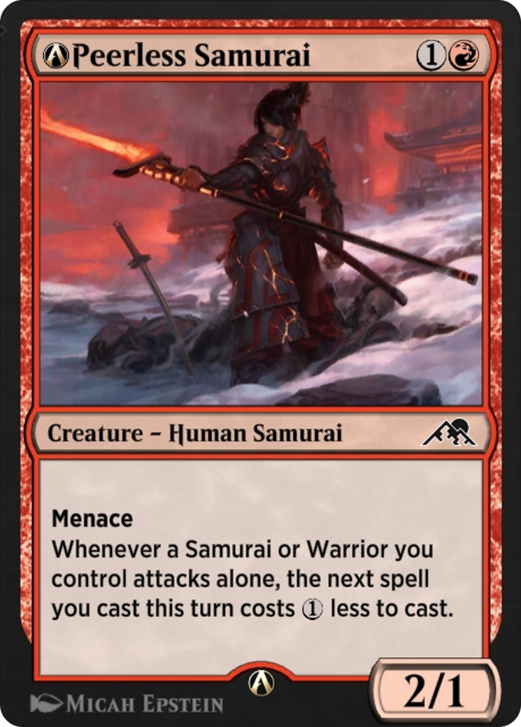 A-Peerless Samurai (NEO-A-156) - Kamigawa: Neon Dynasty-1