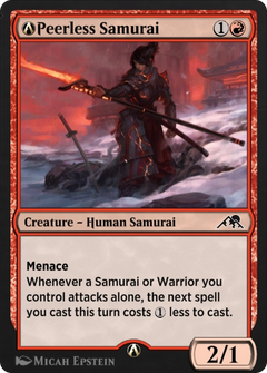A-Peerless Samurai (NEO-A-156) - Kamigawa: Neon Dynasty-1