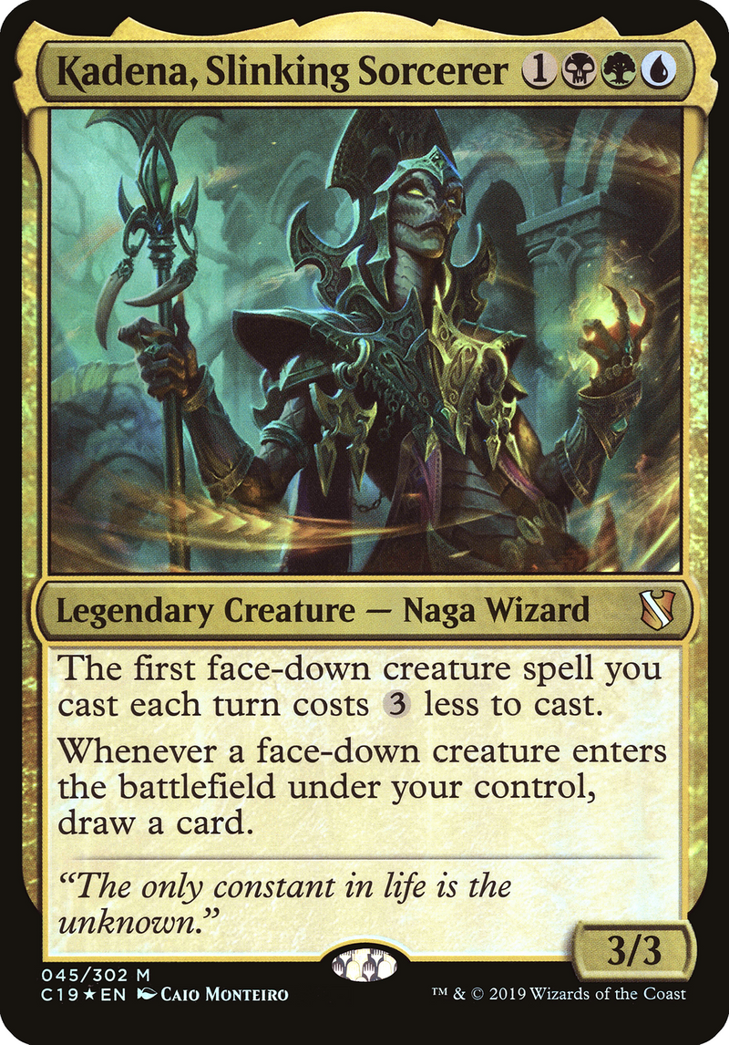 Kadena, Slinking Sorcerer (Oversized) [Commander 2019 Oversized]-1
