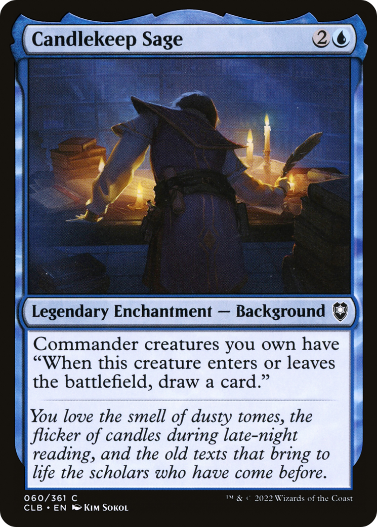 Candlekeep Sage [Commander Legends: Battle for Baldur's Gate]-1