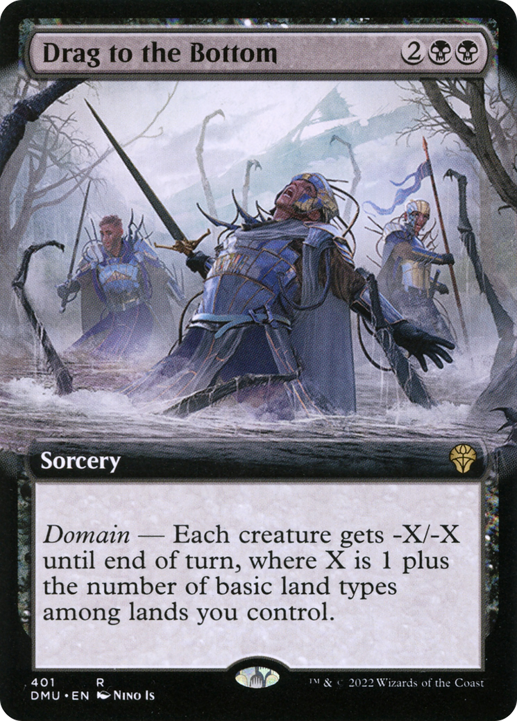 Drag to the Bottom (Extended Art) [Dominaria United]-1