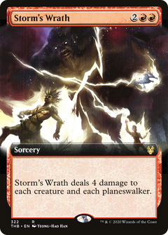 Storm's Wrath (Extended Art) [Theros Beyond Death]-1