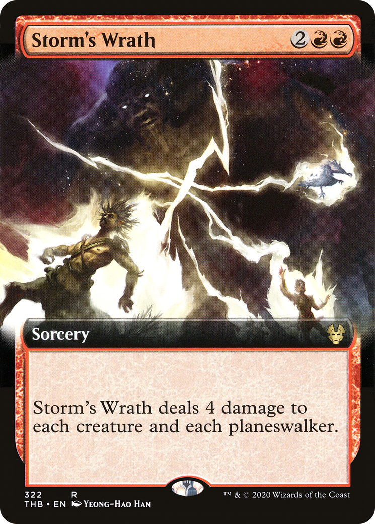 Storm's Wrath (Extended Art) [Theros Beyond Death]-1