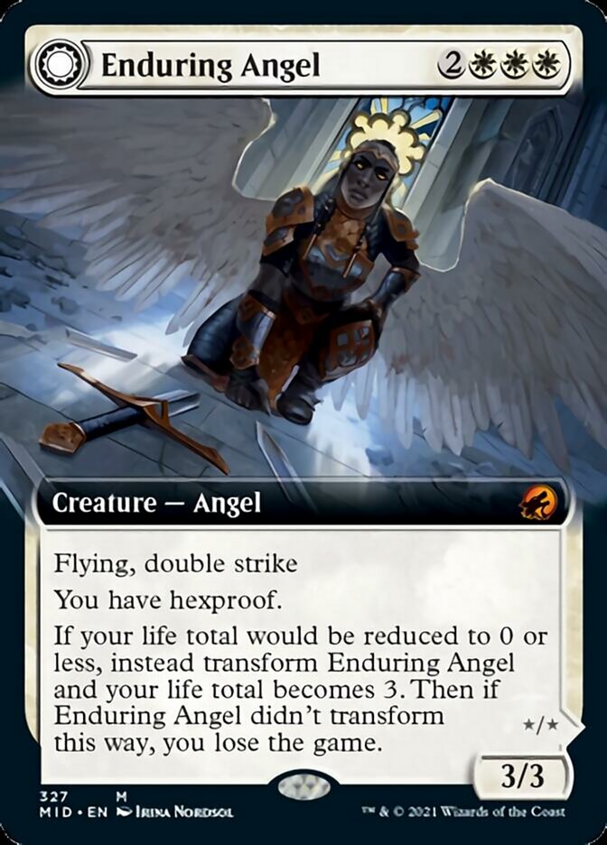 Enduring Angel // Angelic Enforcer (Extended Art) [Innistrad: Midnight Hunt]-1