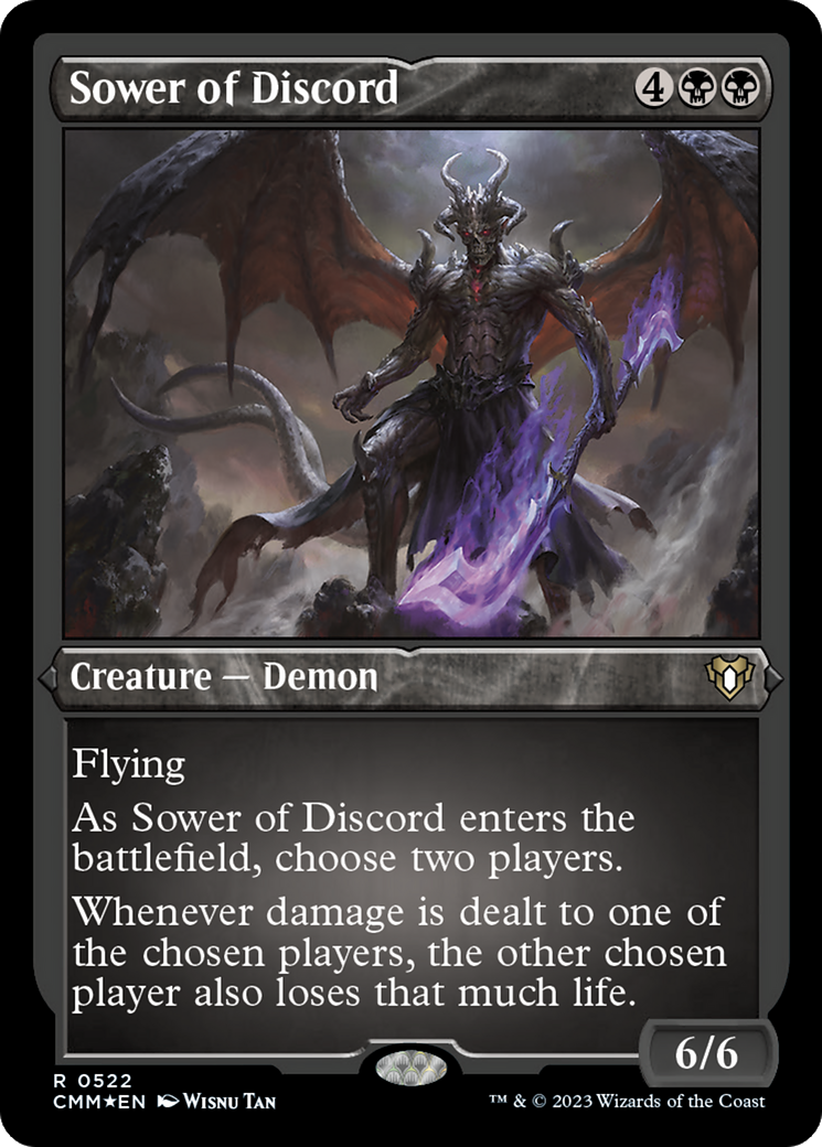 Sower of Discord (CMM-522) - Commander Masters Etched Foil-1