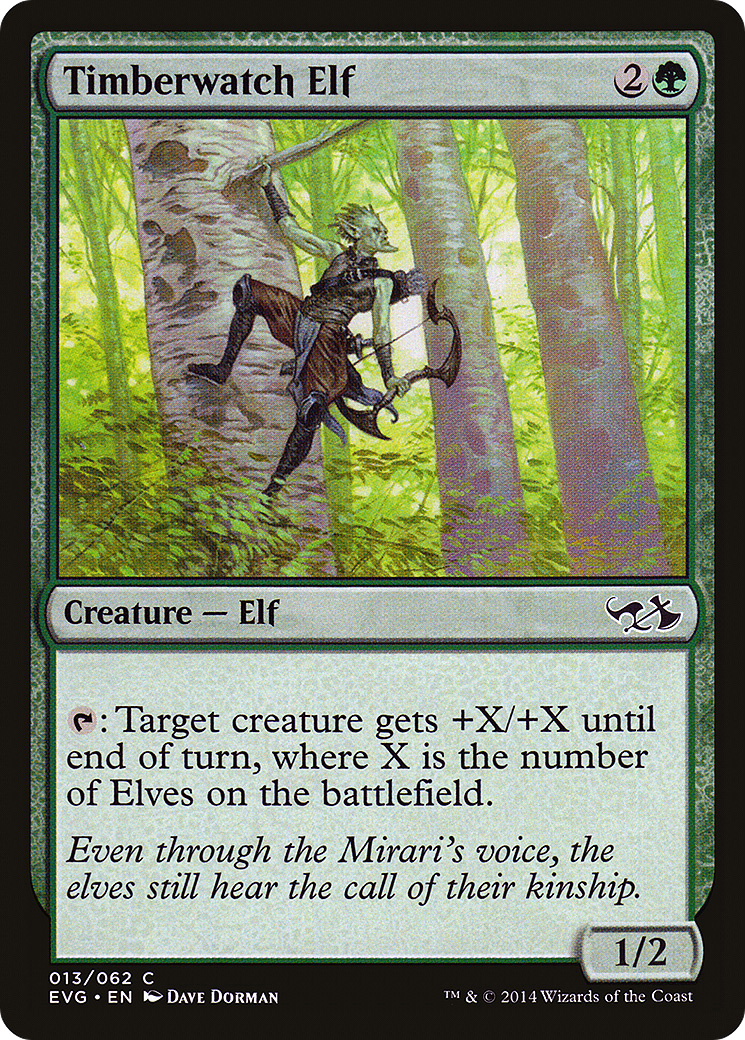 Timberwatch Elf (Elves vs. Goblins) [Duel Decks Anthology]-1