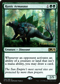Runic Armasaur [Core Set 2019 Prerelease Promos]-1