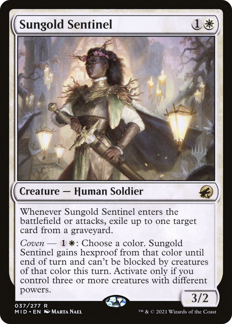 Sungold Sentinel (Promo Pack) [Innistrad: Midnight Hunt Promos]-1