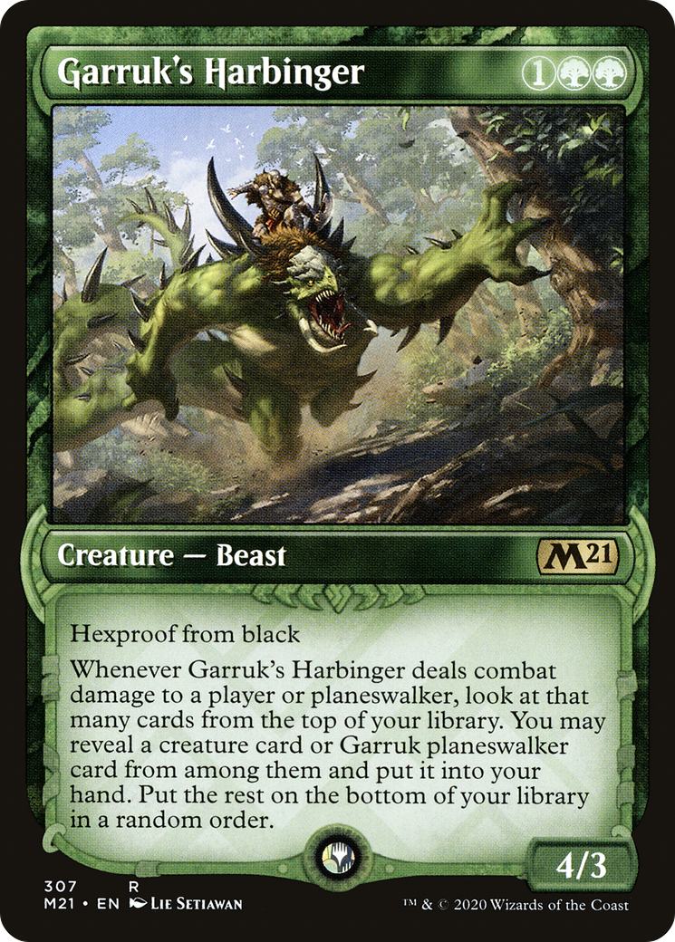 Garruk's Harbinger (Showcase) [Core Set 2021]-1
