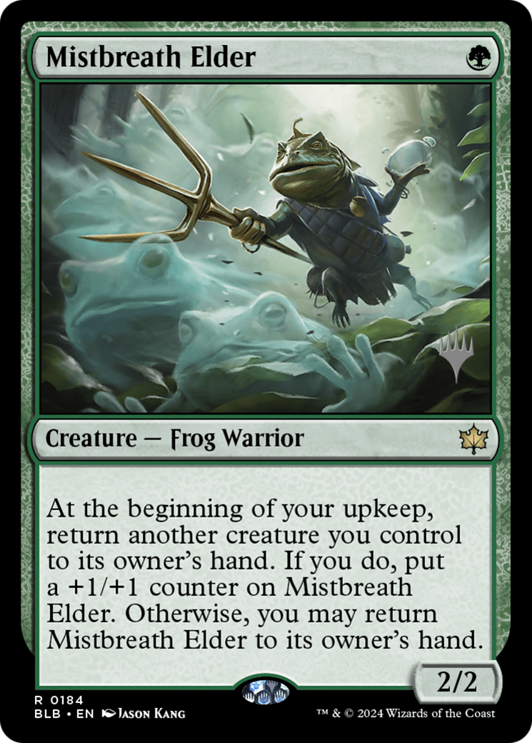 Mistbreath Elder (Promo Pack) [Bloomburrow Promos]-1