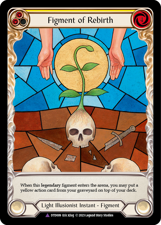 Figment of Rebirth // Avalon, Archangel of Rebirth (Marvel) [DTD009] (Dusk Till Dawn)  Cold Foil-1