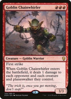 Goblin Chainwhirler (Promo Pack) [Dominaria Promos]-1