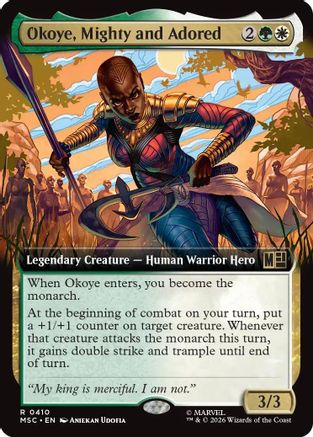 Okoye, Mighty and Adored (Extended Art) (MSC-410) - Commander: Marvel Super Heroes-1