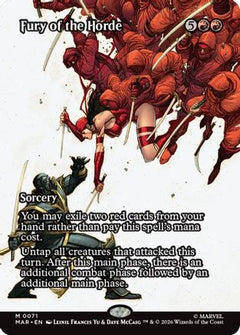 Fury of the Horde (Borderless) (MAR-071) - Marvel Universe Eternal-Legal Foil-1